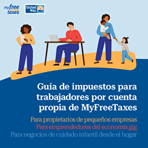 Imágenes de tres emprendedores: un propietario de una pequeña empresa, un emprendedor de la economía gig y un propietario de un negocio de cuidado infantil desde el hogar